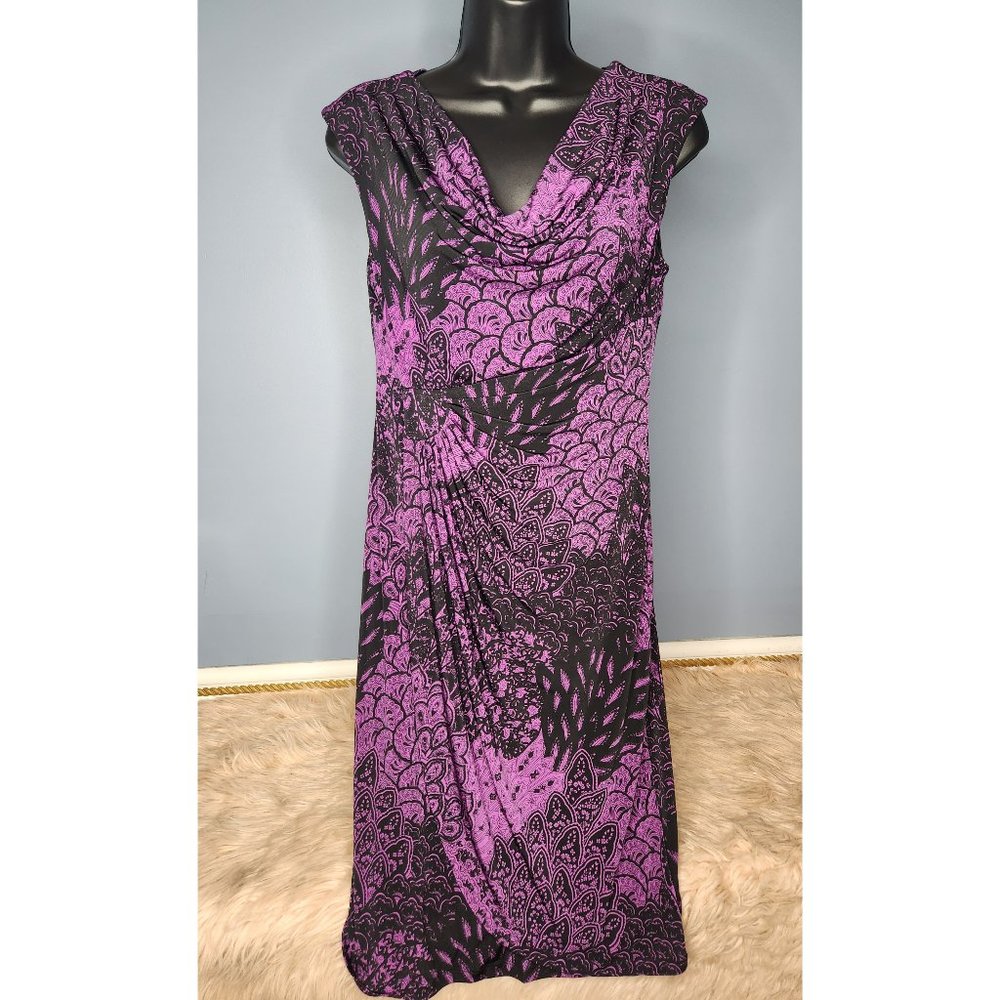 💜$5💜CONNECTED APPAREL SHEATH WRAP DRESS-SIZE 6